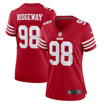 womens nike hassan ridgeway scarlet san francisco 49ers game